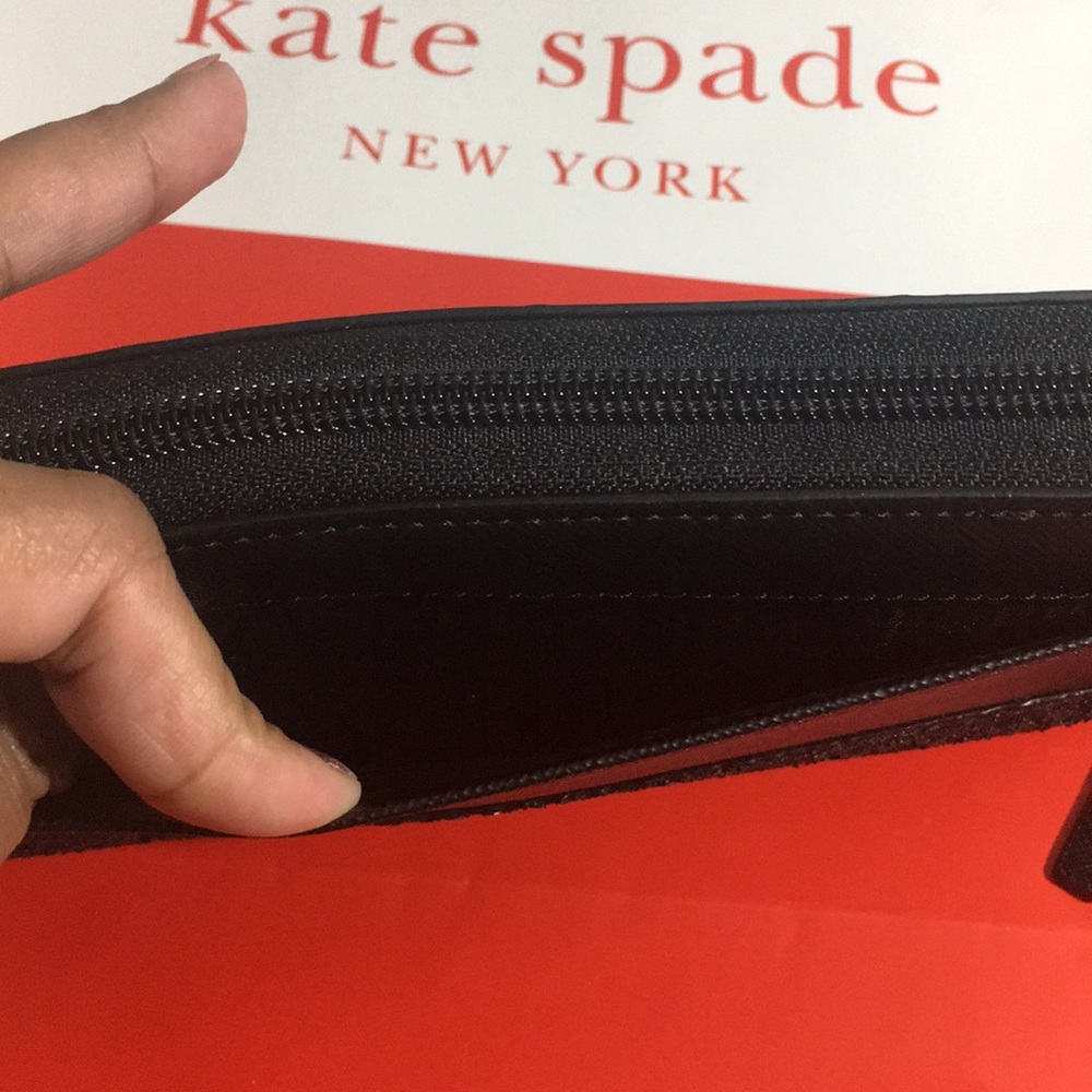 Kate Spade New York Greta Court Black Wallet - Picture 3 of 4